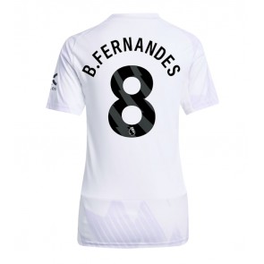 Manchester United Bruno Fernandes #8 Udebanetrøje Dame 2025-26 Kortærmet
